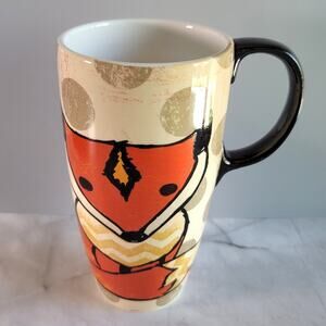 Cypress Home Red Fox Tall Coffee Mug SOMETHING WONDERFUL IS ABOUT TO HAPPEN